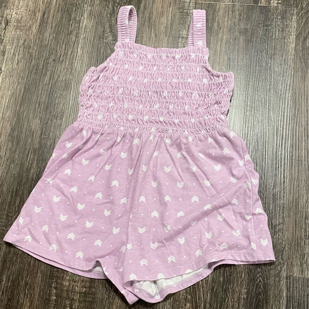 Art Class Open Back Romper 4T